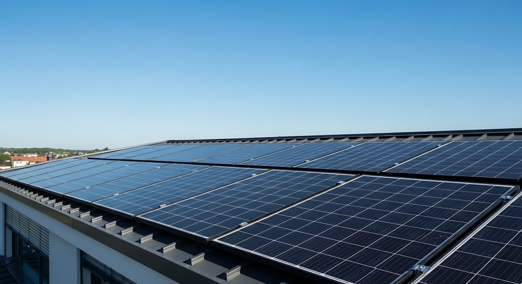 Solarplatten auf dem Dach